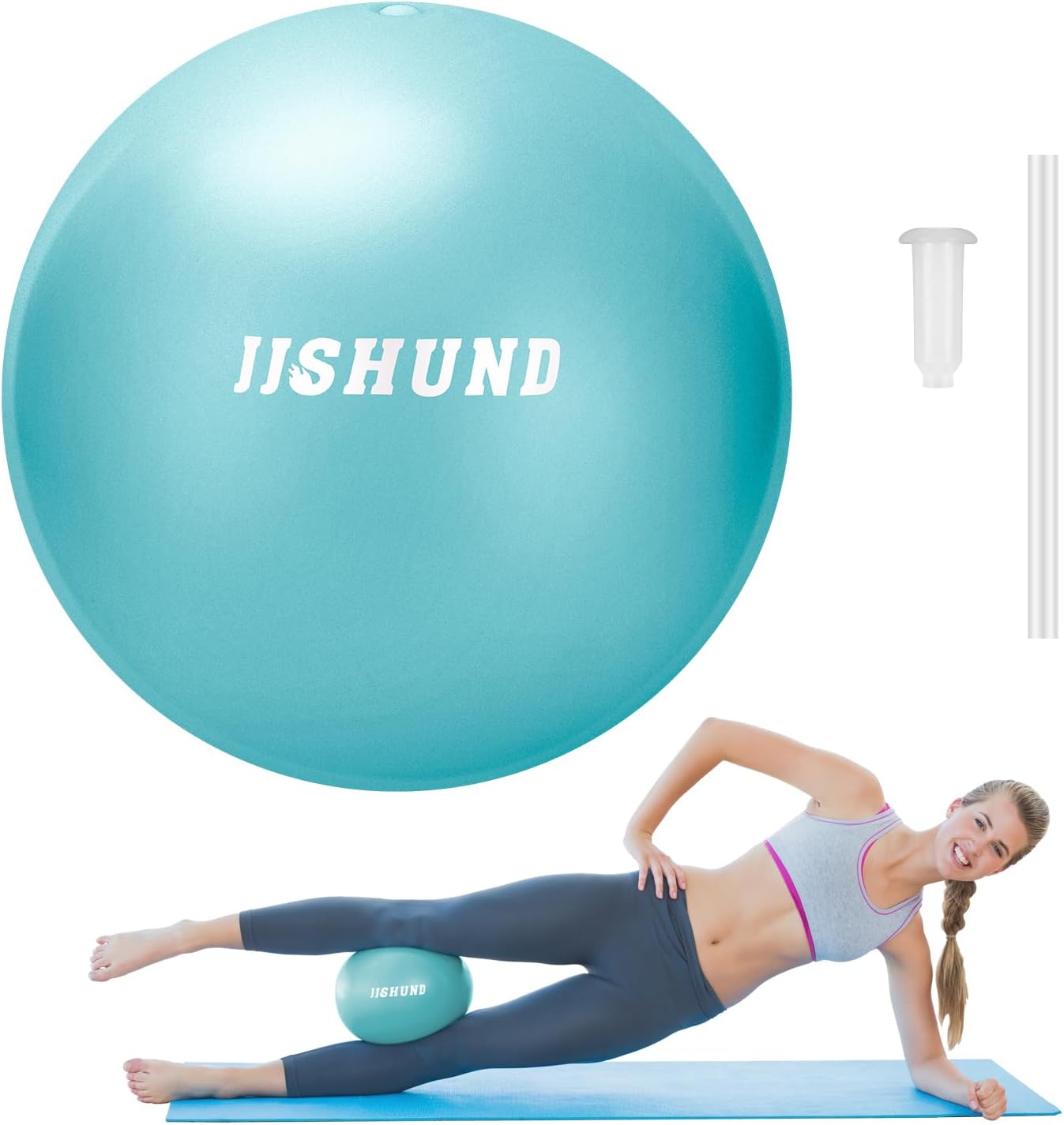 Pilates Yoga Ball Exercises - 9 Inch Pilates Ball, Mini Exercise