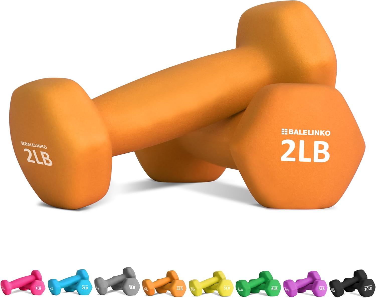 Pilates Yoga For Weight Loss - 2 LB Dumbbell Pair Home Gym