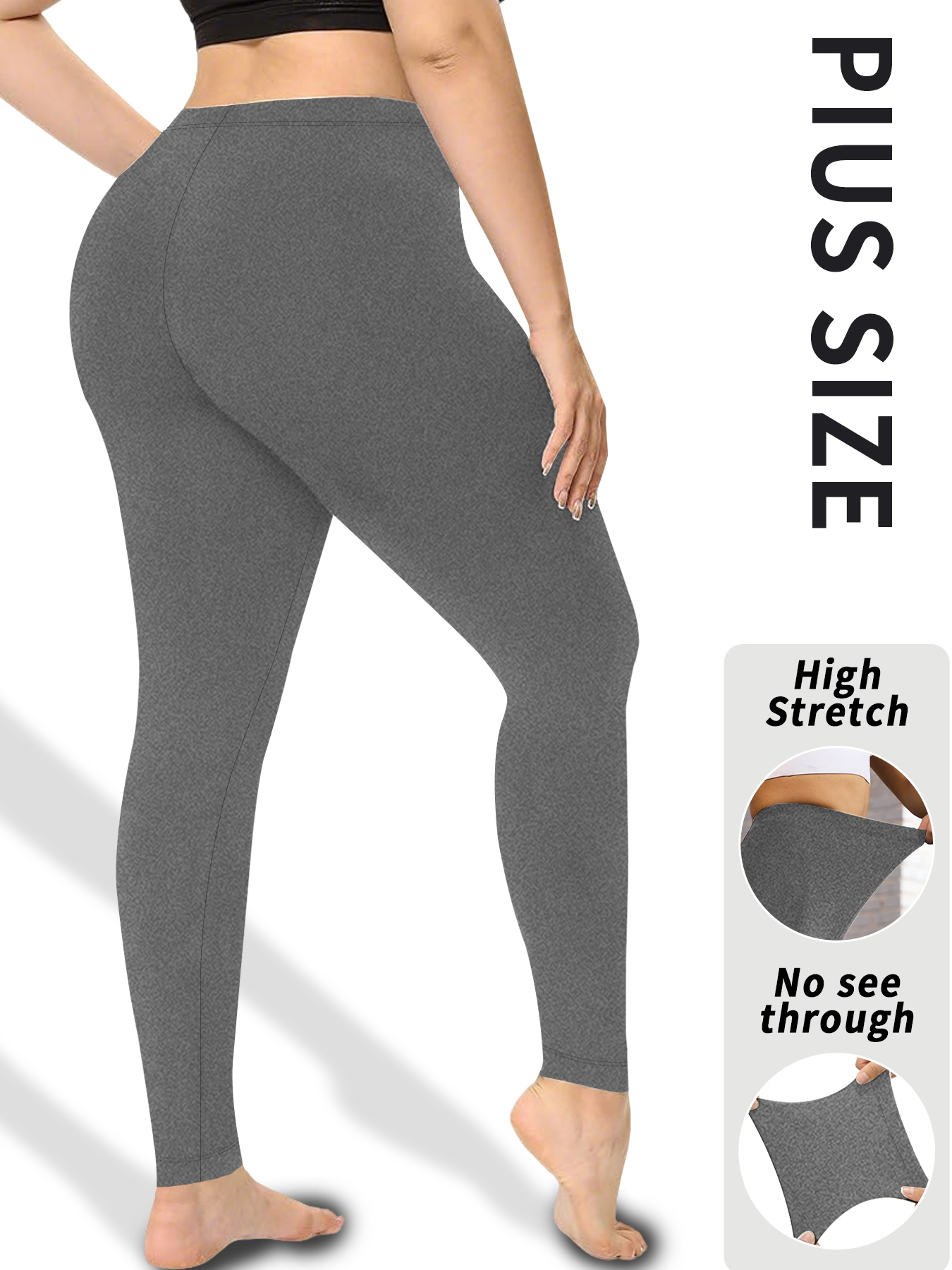 Pilates Yoga Leggings - Plus size Women's Low Rise Workout