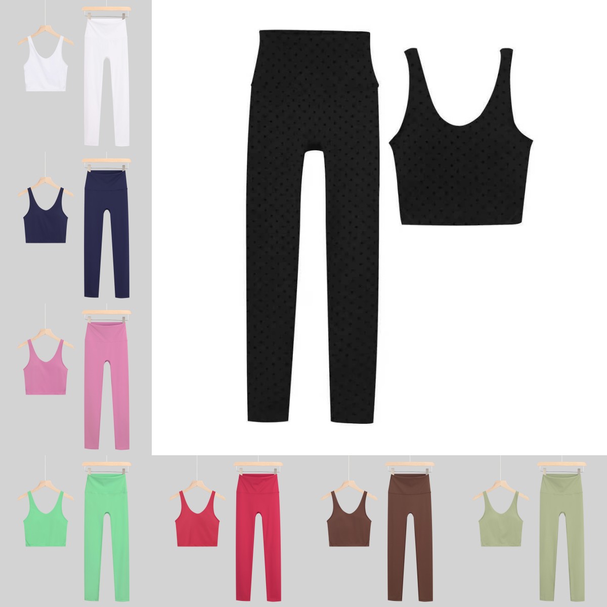 Pilates In Yoga Pants - Designer Women Yoga Set U-shaped Bra