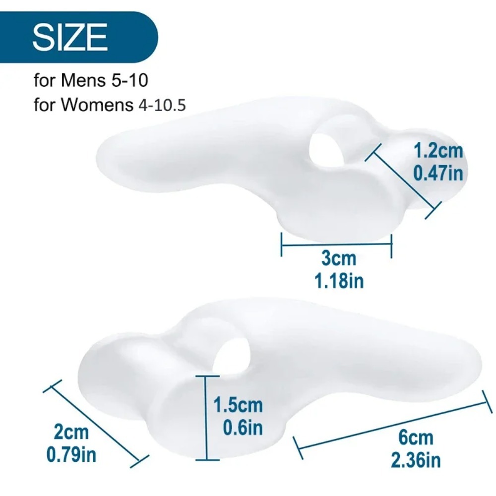 2PCS Silicone Gel Thumb Correc - Toe Separator Silicon recensie en prijs