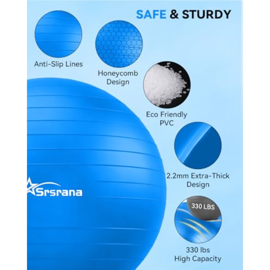 Exercise Ball - Anti-Burst Yog - Pilates Yoga Ball Exercises recensie en prijs