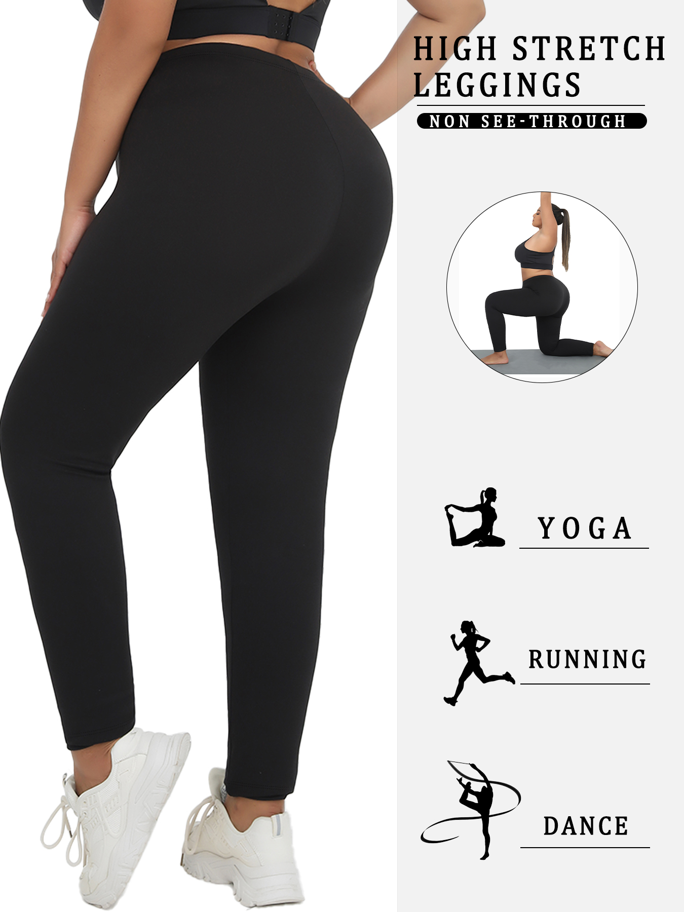 Plus Size Super Soft Sport Leg - Pilates Yoga Leggings recensie en prijs