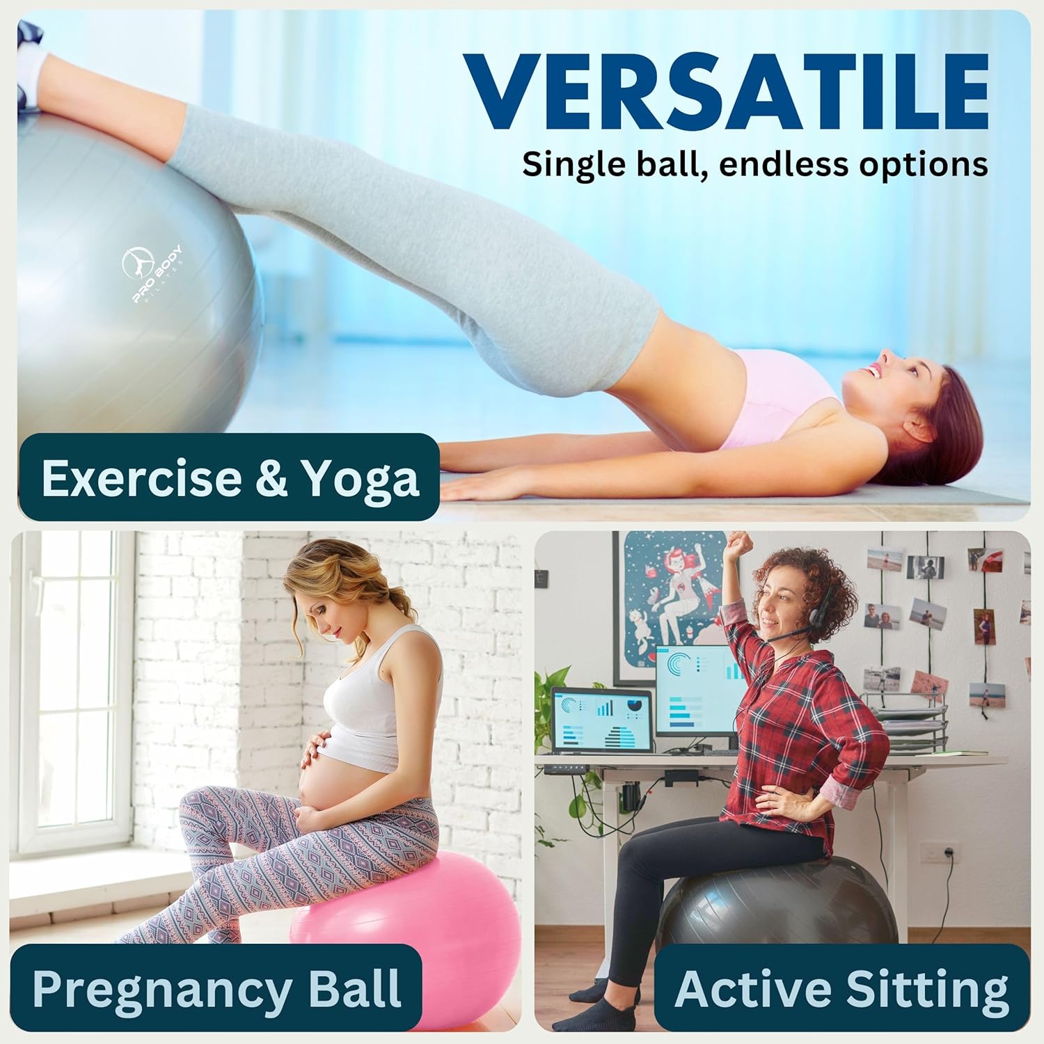 ProBody Pilates Exercise Ball, - Pilates Yoga Ball Exercises recensie en prijs