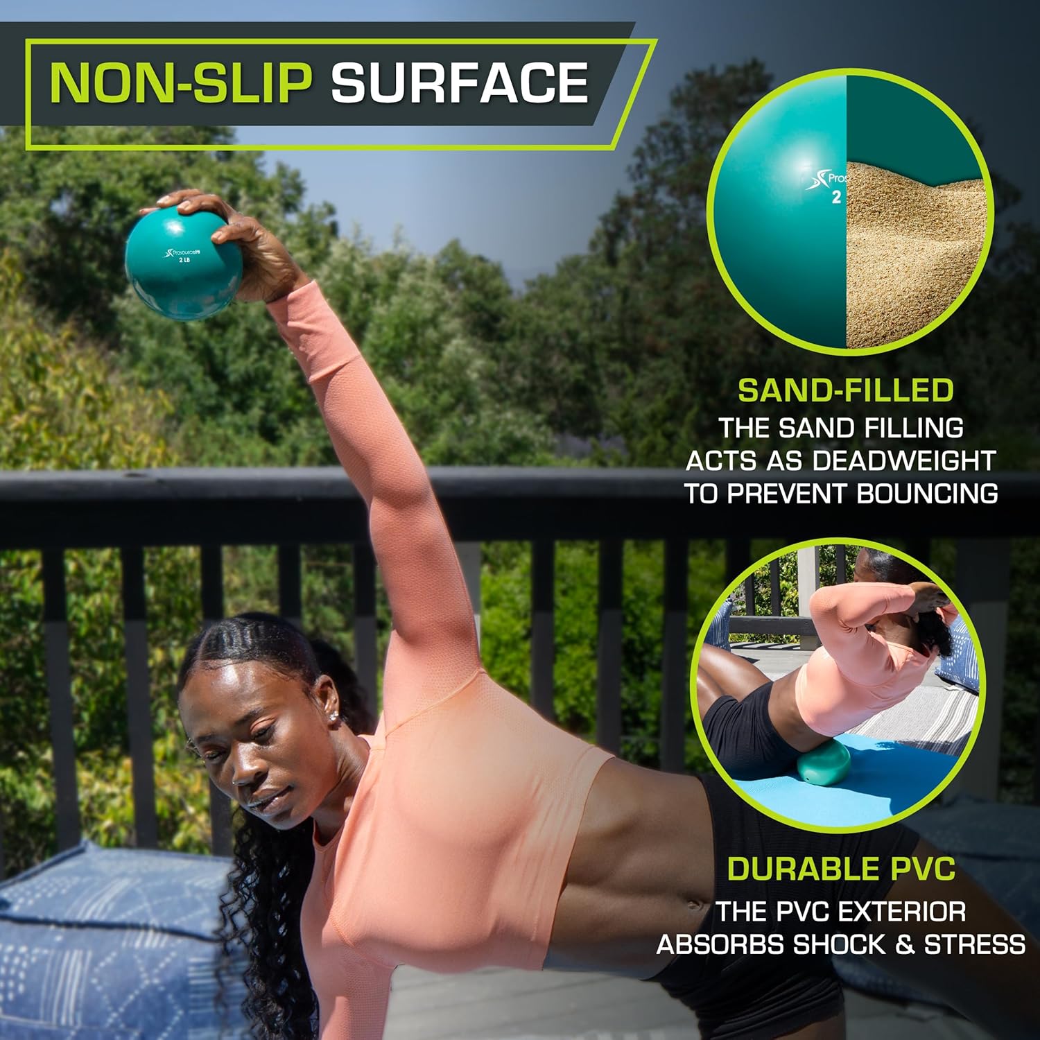 Weighted Toning Exercise Balls - Pilates Yoga Ball Exercises recensie en prijs