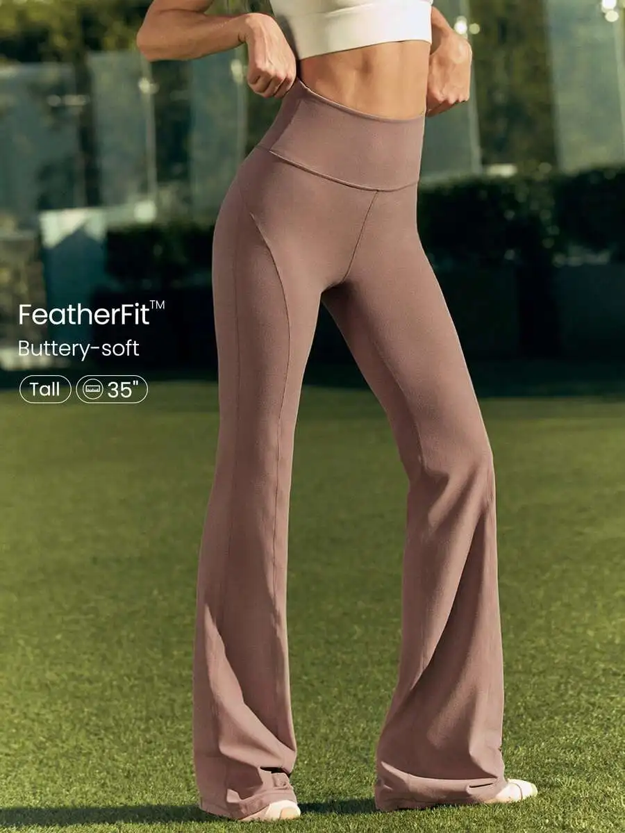 Ultra Long Flare Leggings For  - Pilates Yoga Leggings recensie en prijs