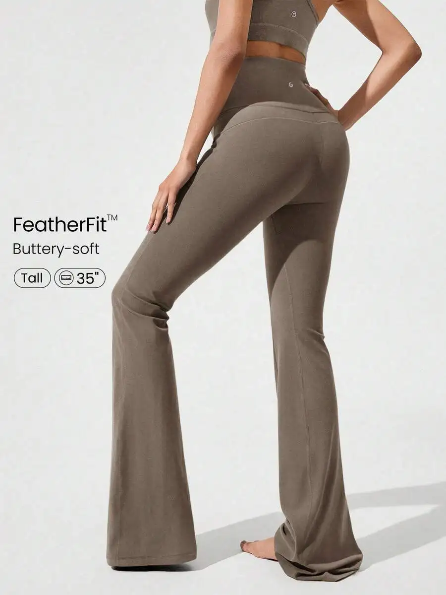 Ultra Long Flare Leggings For  - Pilates Yoga Leggings recensie en prijs
