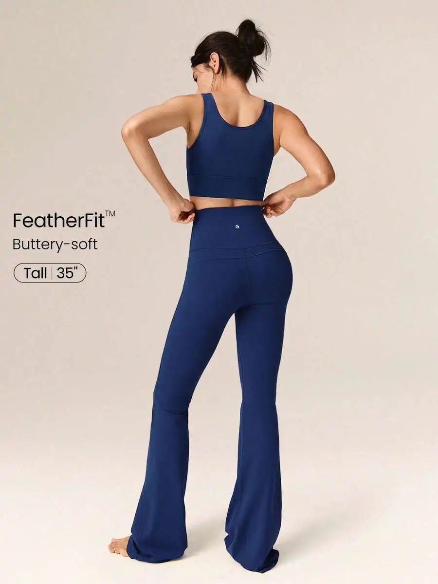 Ultra Long Flare Leggings For  - Pilates Yoga Leggings recensie en prijs
