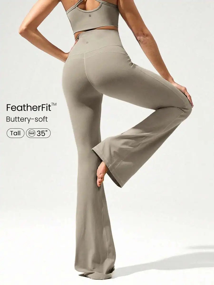 Ultra Long Flare Leggings For  - Pilates Yoga Leggings recensie en prijs
